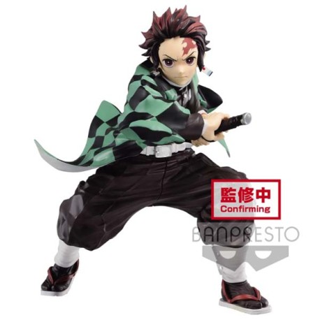 Boneco Demon Slayer Kimetsu no Yaiba Tanjiro Kamado Maximatic Bandai Banpresto