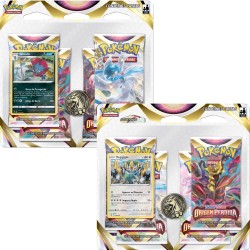 2 Quádruplo Pack Pokémon Espada e Escudo 11 Origem Perdida Weavile e Regigigas Copag