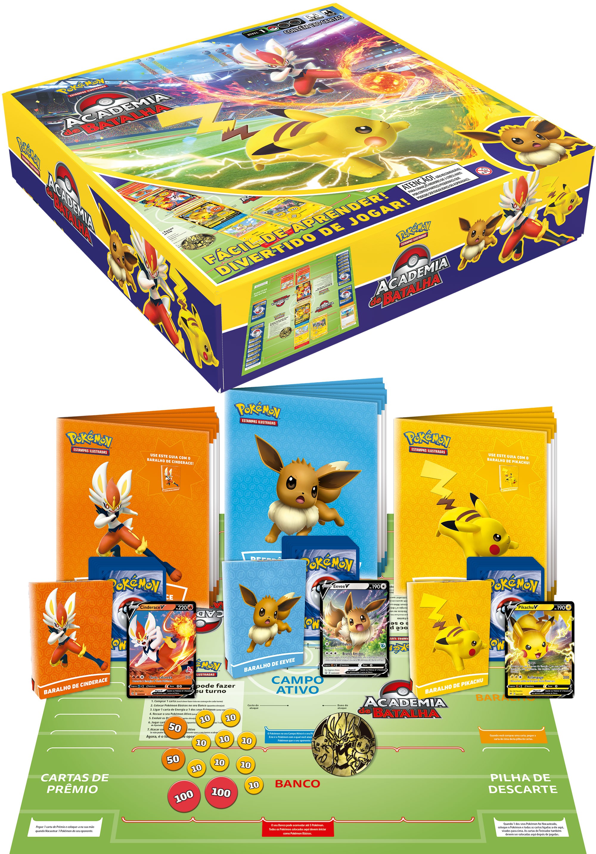 Jogos e Brinquedo Carton-Pokemon Box Dragonite Copag - Loja Zuza