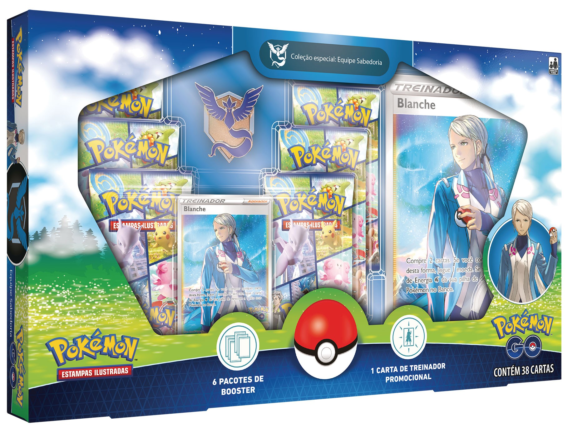 Pokémon TCG: Box Pokémon GO Coleção Especial - Equipe Sabedoria