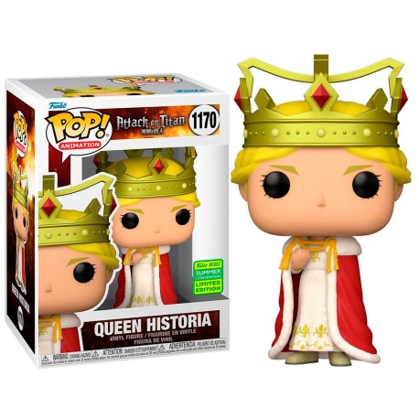 Boneco Attack On Titan Queen Historia Summer Convention 2022 Limited Edition Pop Funko 1170