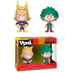 2 Bonecos My Hero Academia All Might e Deku Vynl Funko