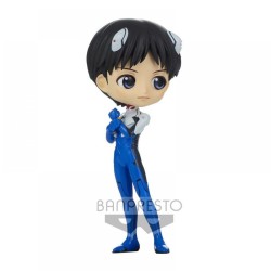 Boneco Evangelion New Theatrical Shinji Ikari Plugsuit Style Q Posket Bandai Banpresto