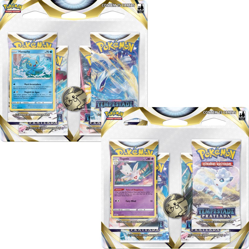 Cartas Pokémon Triple Pack Espada Escudo 11 Croagunk - Copag