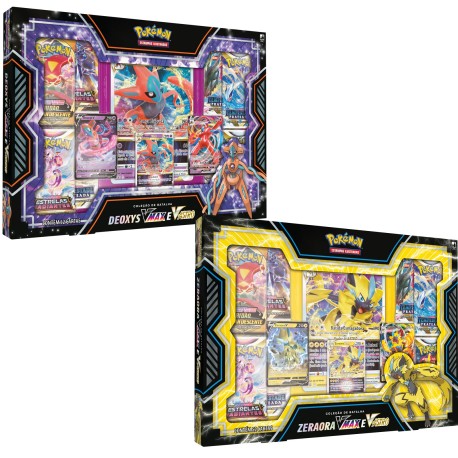 Box Pokemon Coleção de Batalha Deoxys Vmax e V-Astro Copag