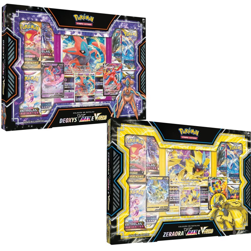 Box Pokémon Coleção De Batalhas Zeraora VMAX E V-ASTRO 