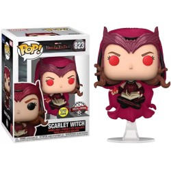 Boneco Marvel Studios WandaVision Scarlet Witch Glows In The Dark Special Edition Pop Funko 823