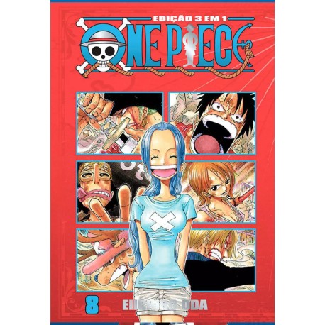 Mangá One Piece 3 em 1 Volume 8