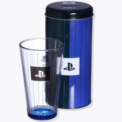 Copo De Vidro PlayStation com Cofre 500ml
