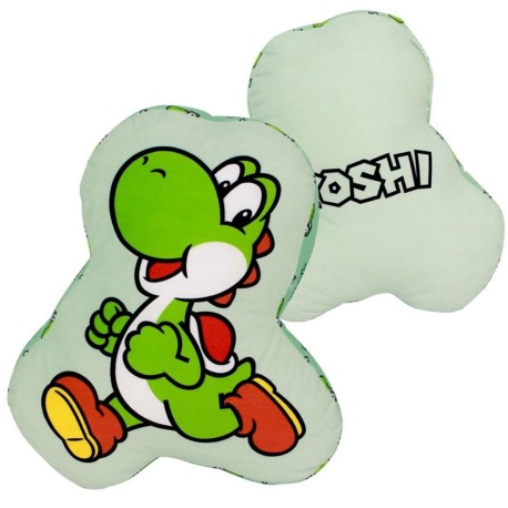 Almofada em Veludo Super Mario Yoshi