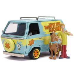 Miniatura Mystery Machine com Scooby-Doo e Shaggy 1:24 Metals Die Cast Jada