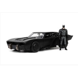 Carrinho The Batman Batmobile Batmovel e Batman 2022 1:24 Metals Die Cast Jada