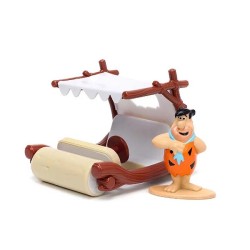 Miniatura The Flintstones Fred Flintstone e Flintmobile escala 1:32  Jada