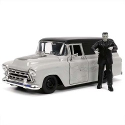 Miniatura Frankenstein e Chevrolet Suburban 1957 escala 1:24 Jada