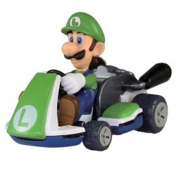 Miniatura Nintendo Mario Kart Luigi PullBack Fun Tomy