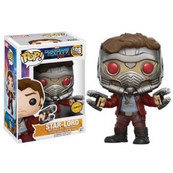 Boneco Marvel Guardians of the Galaxy Vol.2 Star-Lord Chase Limited Edition Pop Funko 198