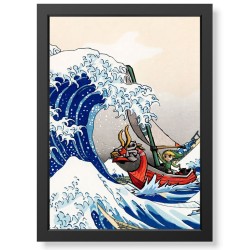 Quadro The Legend of Zelda The Wind Waker King of Red Lions geek.frame