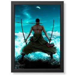 Quadro Decorativo One Piece Roronoa Zoro geek.frame