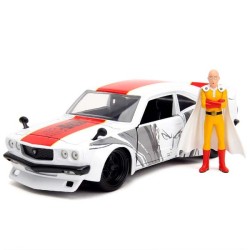 Miniatura One Punch Man Saitama & Mazda RX-3 1974 escala 1:24  Jada