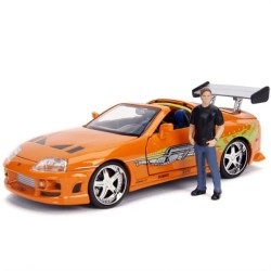 Miniatura Fast & Furious Brian & Toyota Supra escala 1:24  Jada