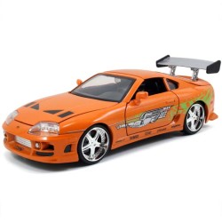 Miniatura Fast & Furious Velozes e Furiosos Toyota Supra escala 1:24  Jada