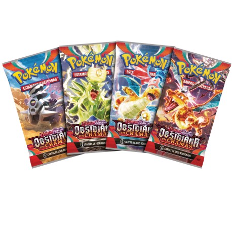 Booster Pokémon Escarlate e Violeta Obsidiana em Chamas Copag