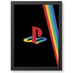Quadro Decorativo PlayStation Stripes geek.frame