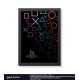 Quadro Decorativo PlayStation Symbols geek.frame