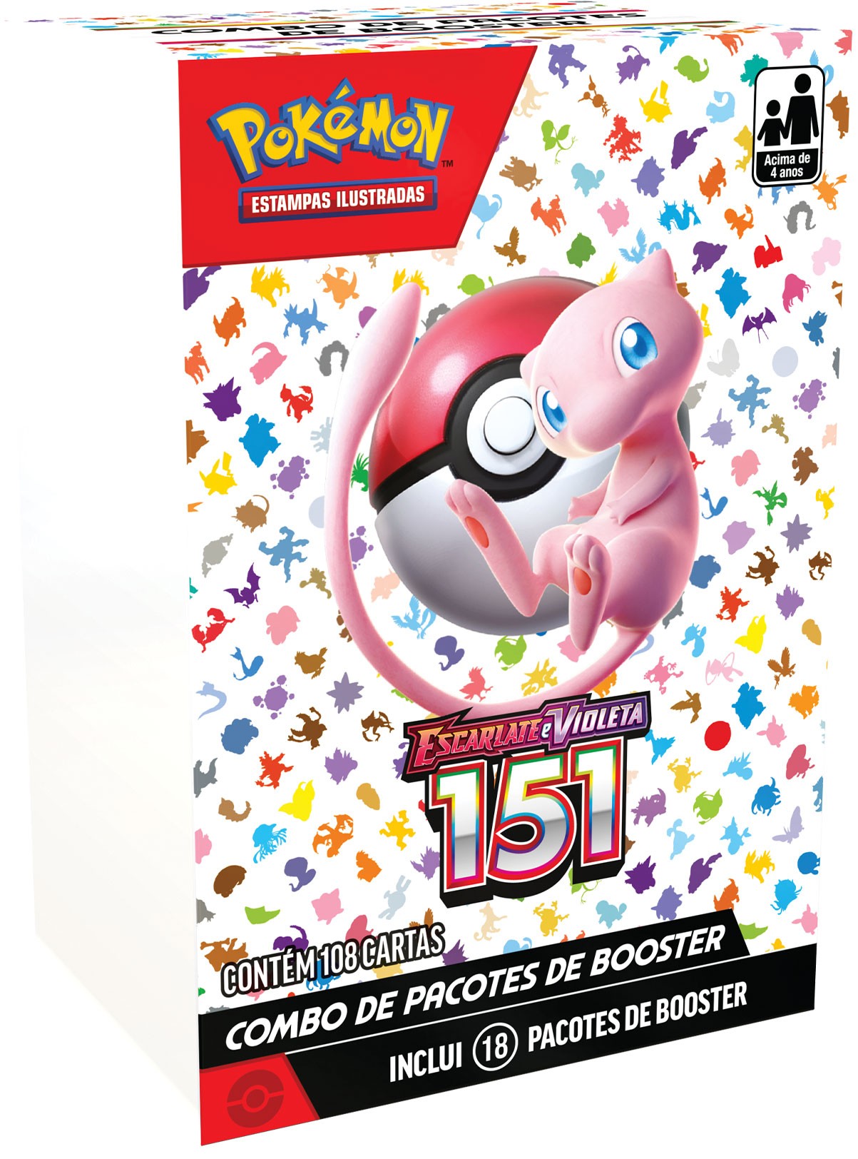 Box 18 Boosters Cards Cartas Pokémon Coleção Especial Escarlate E Violeta  151 Copag Em Português - Pokemon - #