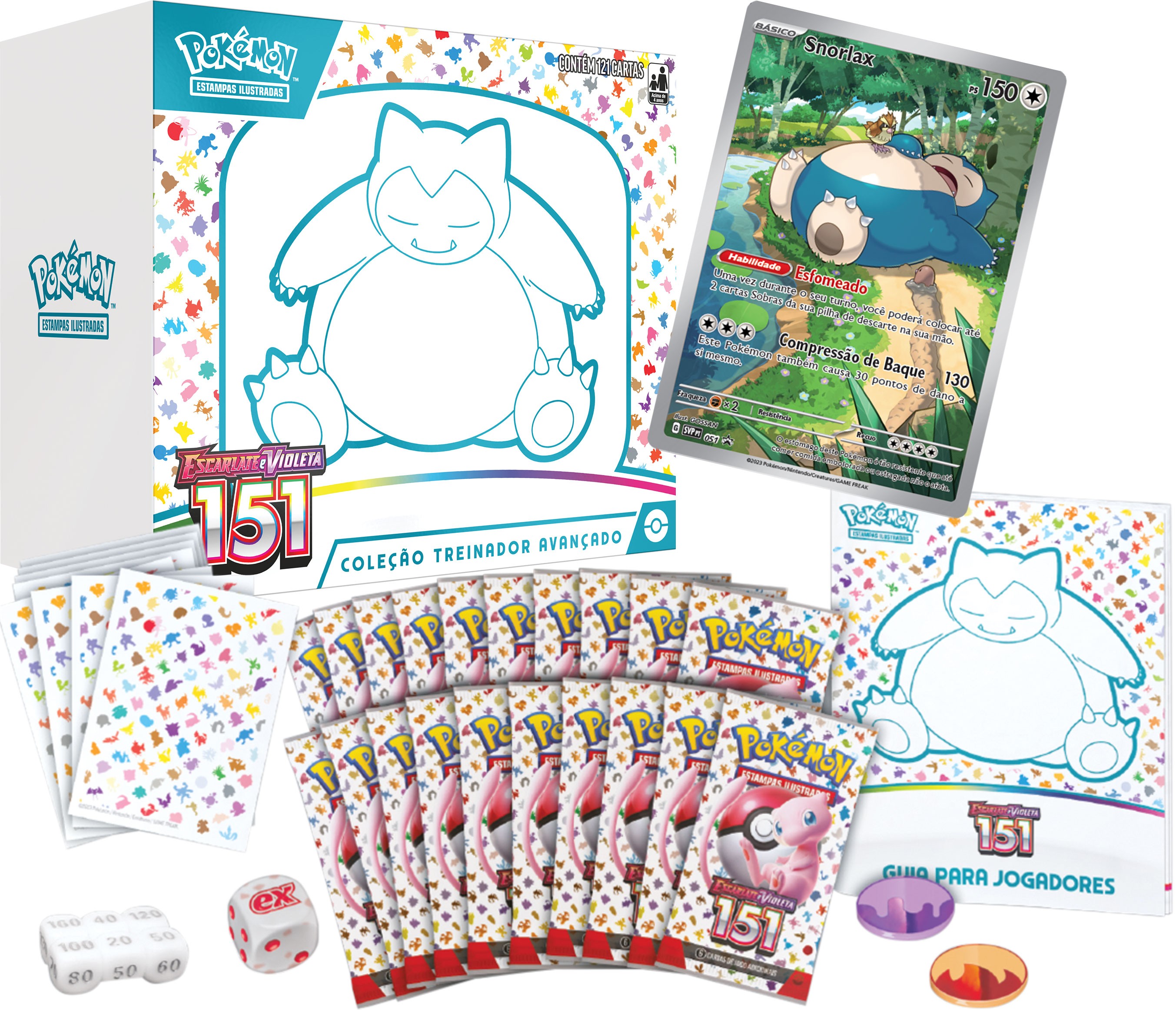 UNBOXING POKEMON TCG – COLEÇÃO TREINADOR AVANÇADO – POKÉMON 151 – SNORLAX 