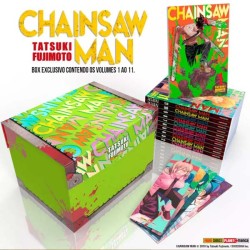 Box Mangá Chainsaw Man Volume 1 ao 11