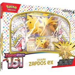 Box Pokémon Coleção Especial Escarlate e Violeta 151 Zapdos EX Copag