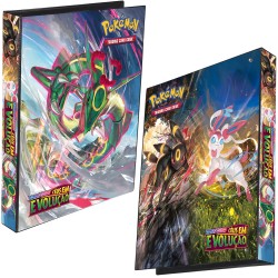 Pasta Fichário Pokémon Espada e Escudo Céus em Evolução Capa Dura 4 Argolas