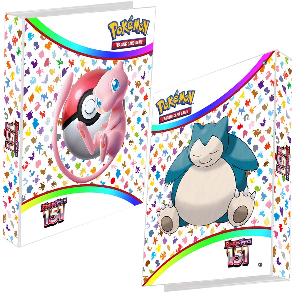 Álbum Pasta Fichário Pokémon Coleção 151 Escarlate E Violeta