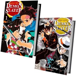 Kit 2 Mangás Demon Slayer Kimetsu No Yaiba Volume 01 e 02
