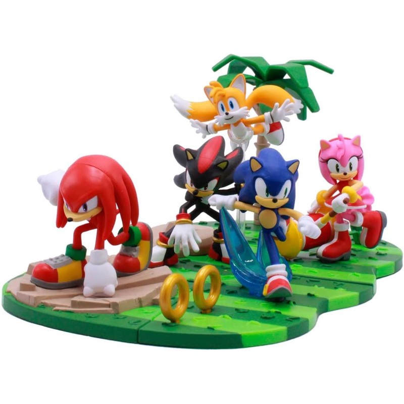 Sonic the hedgehog mini figuras de ação blocos de construção