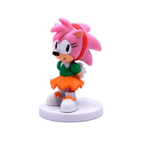 Boneco Miniatura Sonic The Hedgehog Classic Mini Buildable Figures Amy Rose Kawaii Just Toys