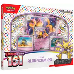 Box Pokémon Coleção Especial Escarlate e Violeta 151 Alakazam EX Copag