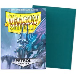 Sleeves Protetor Para Cards Dragon Shield Petrol Matte Standard Size 100 unidades