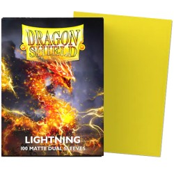 Sleeves Protetor Para Cards Dragon Shield Lightning Duel Matte Standard Size 100 unidades