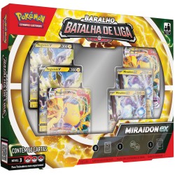 Box Pokémon Baralho Batalha de Liga Miraidon EX Copag