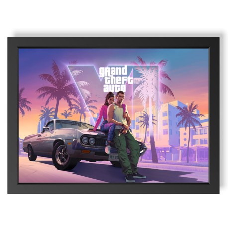 Quadro Decorativo Grand Theft Auto VI geek.frame