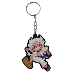 Chaveiro Emborrachado One Piece Luffy Gear Five Nika