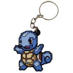 Chaveiro Emborrachado Pokémon Squirtle Pixel 8Bit