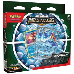 Deck Pokémon Baralho Batalha Deluxe Quaquaval EX Copag