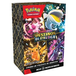 Box 18 Boosters Cards Pokémon Escarlate e Violeta Destinos de Paldea Copag