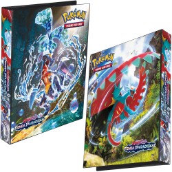 Pasta Fichário Pokémon Escarlate e Violeta Fenda Paradoxal Capa Dura 4 Argolas