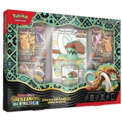 Box Pokémon Escarlate e Violeta Destinos de Paldea Presa Grande EX Brilhante Copag
