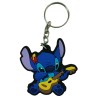Chaveiro Emborrachado Stitch com Violão