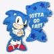 Almofada em Veludo Sonic The Hedgehog Gotta Go Fast